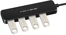 USB хаб Acasis AB3-L42 4-in-1 black - миниатюра 2