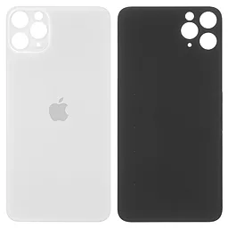 Задняя крышка корпуса Apple iPhone 11 Pro Max (big hole) Silver - миниатюра 2
