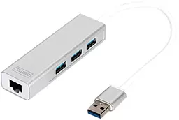 USB-A хаб Digitus DA-70250-1 White