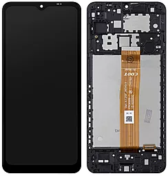 Дисплей Samsung Galaxy A12 A125 з тачскріном і рамкою, оригінал, Black