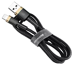 Кабель USB Baseus Cafule 2.4A Lightning Cable Black / Gold (CALKLF-BV1) - миниатюра 2