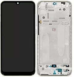 Дисплей Xiaomi Mi A3, Mi CC9e с тачскрином и рамкой, (OLED), White
