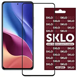 Защитное стекло SKLO 3D (full glue) для Xiaomi Redmi Note 11 (Global), Redmi Note 11S, Redmi Note 12S Черный