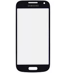 Корпусное стекло дисплея Samsung Galaxy S4 mini I9190, I9192, I9195 Black