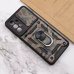 Чехол Epik Camshield Serge Ring Camo для Samsung Galaxy A73 5G Army Brown - миниатюра 5