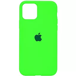 Чехол Silicone Case Full for Apple iPhone 11 Neon Green