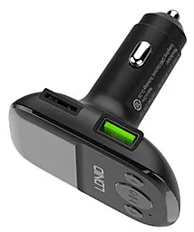 Автомобильное зарядное устройство LDNio C706Q 2xUSB-A 25W QC3.0 + USB Type-C Cable Black - миниатюра 6