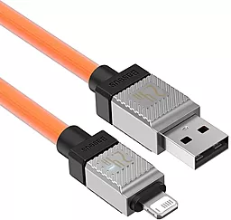 Кабель USB Baseus CoolPlay Series 12w 2.4a lightning cable orange (CAKW000407) - миниатюра 5