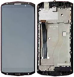 Дисплей Sigma mobile X-treme PQ54 з тачскріном і рамкою, оригінал, Black