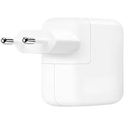 Сетевое зарядное устройство с быстрой зарядкой Apple 35W Dual USB-C Port Replacement Power Adapter white - миниатюра 2