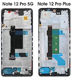 Дисплей Xiaomi Redmi Note 12 Pro Plus с тачскрином и рамкой, оригинал, Black - миниатюра 2