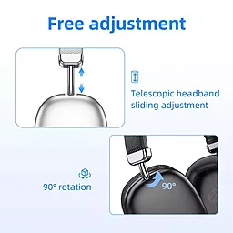 Навушники Hoco W35 wireless headphones Black - мініатюра 6