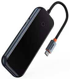 Мультипортовый USB Type-C хаб Baseus AcmeJoy 4-in-1 Hub gray (WKJZ010013) - миниатюра 2