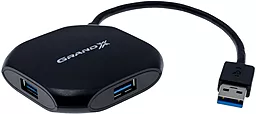 USB-A хаб Grand-X 4хUSB3.0 (GH-415) Black