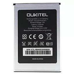 Аккумулятор Oukitel U22 (2700 mAh) 12 мес. гарантии - миниатюра 2