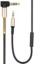 Аудио кабель Hoco UPA02 L-shaped AUX mini Jack 3.5mm M/M Cable 1 м black