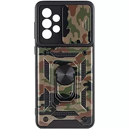 Чехол Epik Camshield Serge Ring Camo для Samsung Galaxy A73 5G Army Brown - миниатюра 2