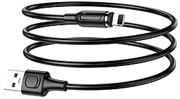 USB Кабель Borofone BX41 Amiable Magnetic Lightning Cable 2.4A Black - мініатюра 2