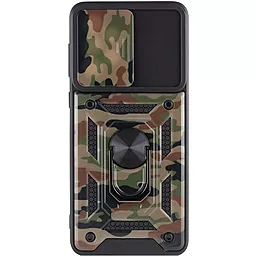 Чехол Epik Camshield Serge Ring Camo для Samsung Galaxy A73 5G Army Brown - миниатюра 4