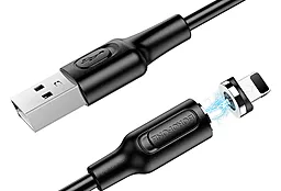 USB Кабель Borofone BX41 Amiable Magnetic Lightning Cable 2.4A Black