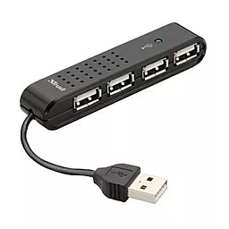 USB-A хаб Trust Vecco 4 Port USB 2.0 Mini Hub (14591)