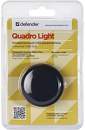 USB хаб Defender QUADRO Light Black (83201) - миниатюра 4