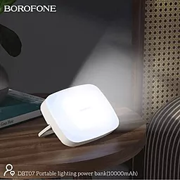 Лампа-PowerBank Borofone DBT07 10000 mAh White - миниатюра 8