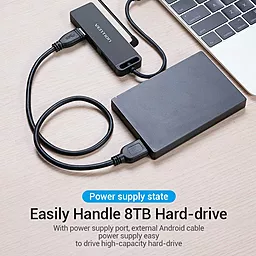 Мультипортовый USB Type-C хаб Vention 5-in-1 black (TGKBB) - миниатюра 5