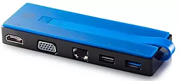 Мультипортовый USB Type-C хаб HP Travel Dock USB-C -> USB 3.0/VGA/USB 2.0/Ethernet Black (T0K29AA)