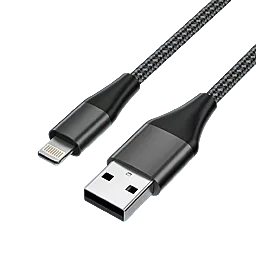 USB Кабель Powermax Basic Lightning Cable Black - мініатюра 3
