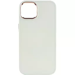 Чехол Epik TPU Bonbon Metal Style для Apple iPhone 14 White - миниатюра 2