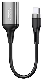 OTG-перехідник XO NB201 USB Type-C to USB Gray