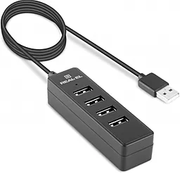 USB хаб REAL-EL HQ-174 (EL123110006) Black