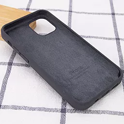 Чехол Silicone Case Full для Apple iPhone 15 Pro Max Dark Grey - миниатюра 3