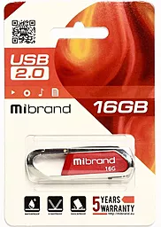 Флешка Mibrand Aligator 16GB USB 2.0 (MI2.0/AL16U7DR) Dark Red - миниатюра 2