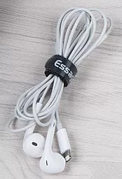 Організатор для кабелів Essager Cable Organizer Earphone Cord Management Holder Clip 10 шт Black (EXD-KBB01) - мініатюра 6