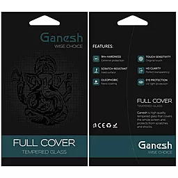Защитное стекло Ganesh (Full Cover) для Apple iPhone 12 Pro, iPhone 12 (6.1") Черный - миниатюра 4