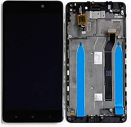 Дисплей Xiaomi Redmi 4 с тачскрином и рамкой, оригинал, Black