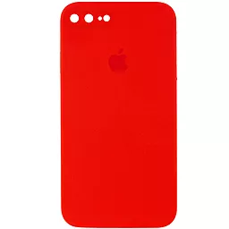 Чохол Silicone Case Full Camera Square для Apple iPhone 7 Plus, iPhone 8 Plus Red