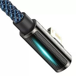 USB Кабель Baseus Legend Series Elbow Fast Charging 2.4A 2M Lightning Cable Blue (CACS000103) - мініатюра 5