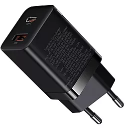 Сетевое зарядное устройство с быстрой зарядкой Baseus Super Si Pro Quick Charger 30W USB-A-C Black (CCSUPP-E01) - миниатюра 2