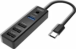 USB Type-C хаб Earldom ET-HUB08 4USB Black