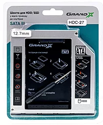 Карман для HDD Grand-X 2.5" SATA 3 HDC-27 - миниатюра 4