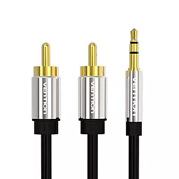 Аудио кабель Vention Aux mini Jack 3.5 mm - 2хRCA M/M Cable 1.5 м black (BCFBG) - миниатюра 2