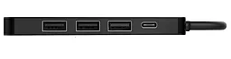 Мультипортовый USB Type-C хаб XoKo AC-405 5-in-1 hub black (XK-AC-405) - миниатюра 2