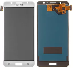 Дисплей Samsung Galaxy J5 J510 2016 с тачскрином, (TFT), White
