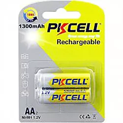 Аккумулятор PKCELL Rechargeable AA / R6 1300mAh 2шт (PC/AA1300-2BR) - миниатюра 2