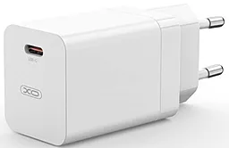 Сетевое зарядное устройство XO CE10 65w GAN PD USB-C + USB-C to USB-C cable white - миниатюра 3