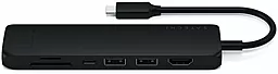 Мультипортовый USB Type-C хаб Satechi Aluminum USB-C Slim Multi-Port with Ethernet Adapter Black (ST-UCSMA3K) - миниатюра 3