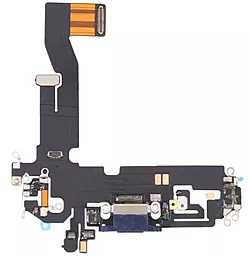 Нижній шлейф Apple iPhone 12 / iPhone 12 Pro з роз'ємом зарядки, з мікрофоном Blue